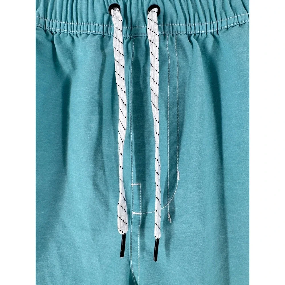 Public Access Swim Trunks Mens Large Teal‎ Blue Good Coastal Surf Shorts